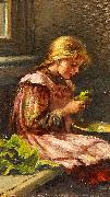 Giacinto Diano Girl cleaining lettuce